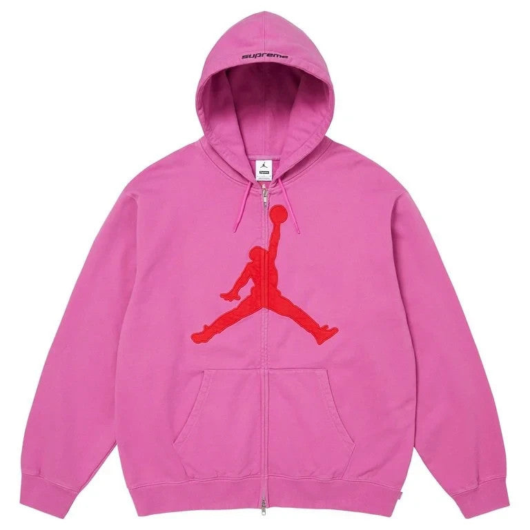 Supreme x Jordan Hooded Sweatshirt Pink