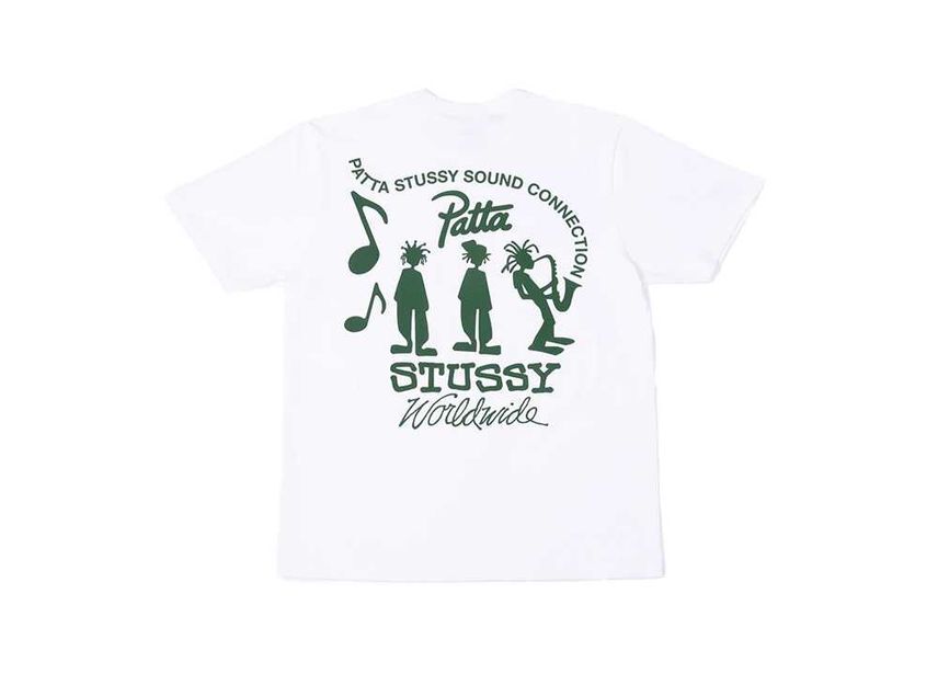 Stussy x Patta Sound Connection Tee White