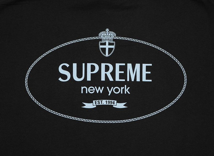 Supreme Crest Tee Black