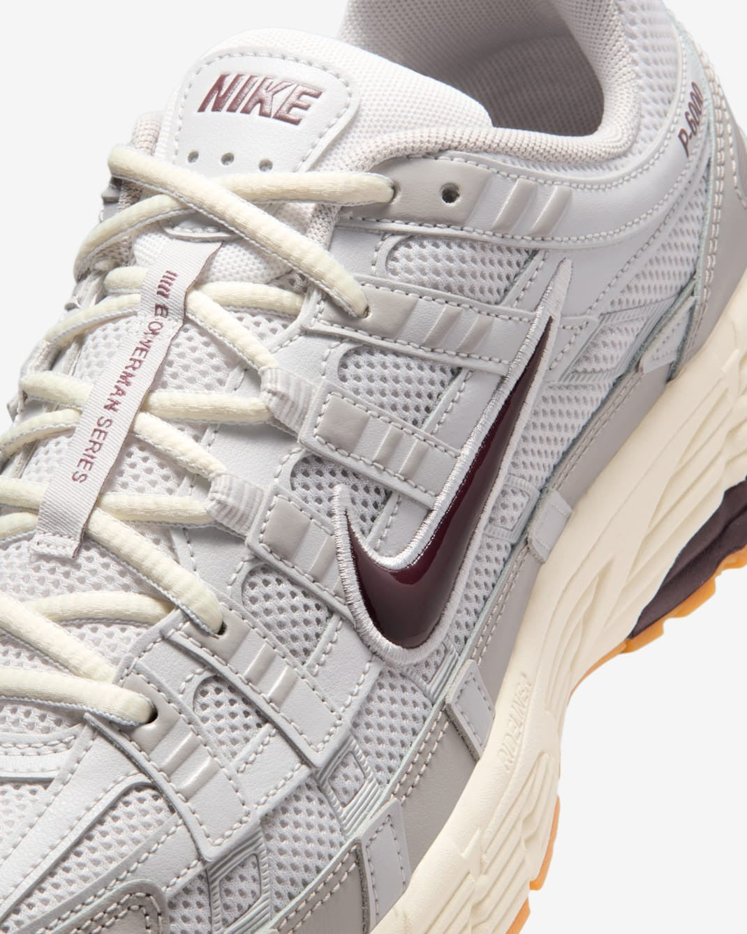 CD6404-028 Nike P-6000 College Grey Vast Grey Coconut Milk Burgundy (Men's)