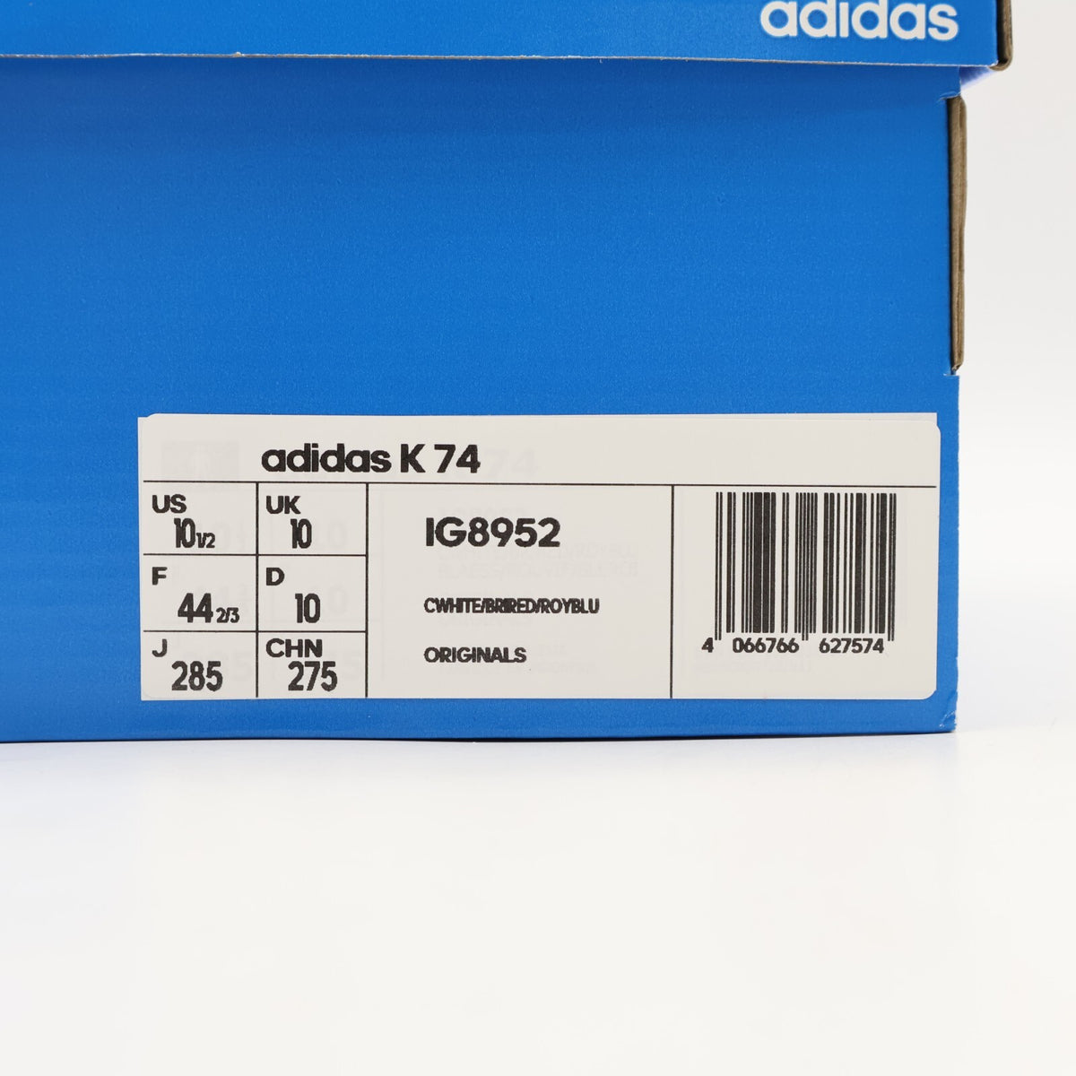 IG8952 adidas Originals K 74 Crystal White Bright Red Royal Blue (Men's)