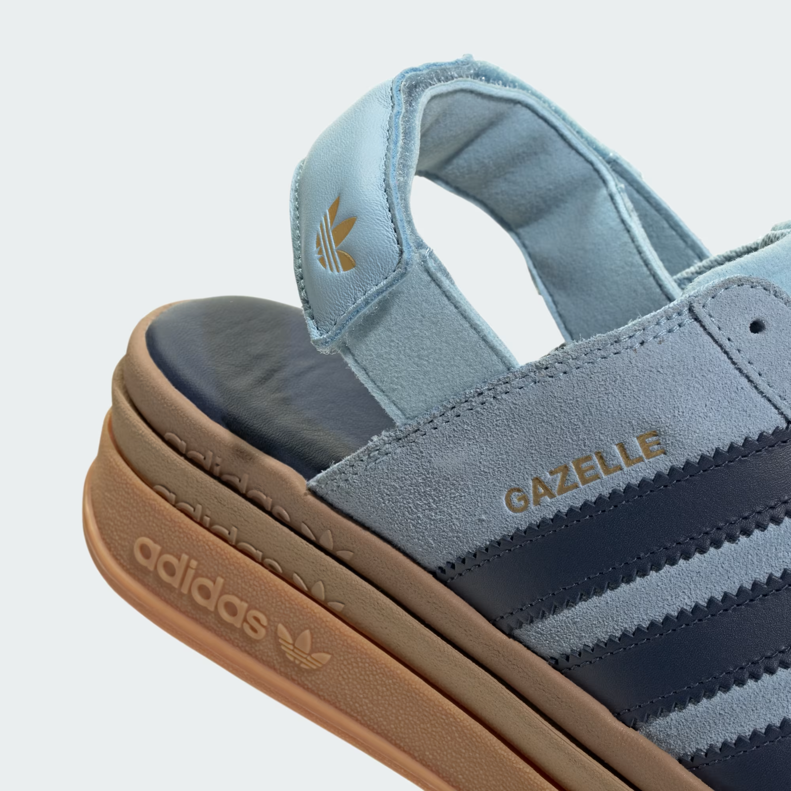 KI8583 adidas Gazelle Bold Sandal Clear Sky Night Indigo (Women's)