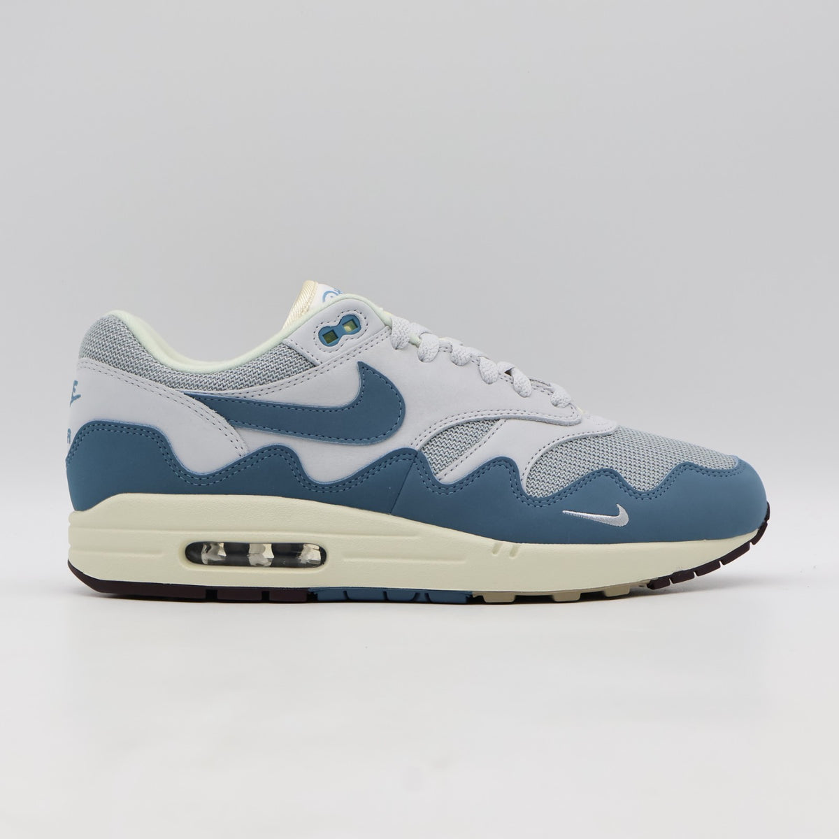 DH1348-004 Nike Air Max 1 Patta Waves Noise Aqua Metallic Silver Pure Platinum