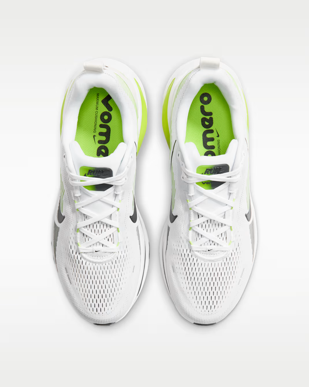 HM6803-116 Nike Vomero 18 "White/Lemon Venom" (Men's)