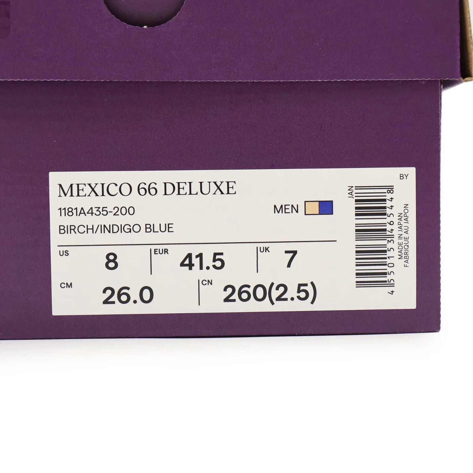 1181A435-200 Onitsuka Tiger Mexico 66 Deluxe Birch Indigo Blue (Men's)
