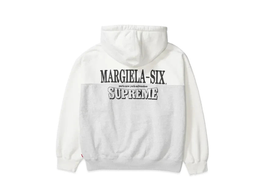 Supreme x MM6 Maison Margiela Eagle Zip Up Hooded Sweatshirt "Ash Grey"