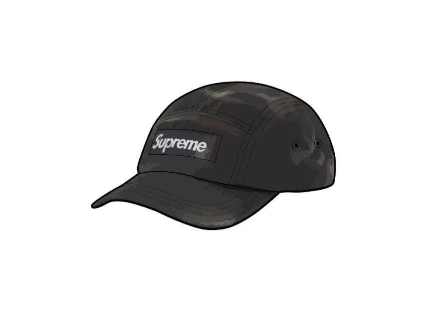 Supreme Overdyed Camp Cap "Black"