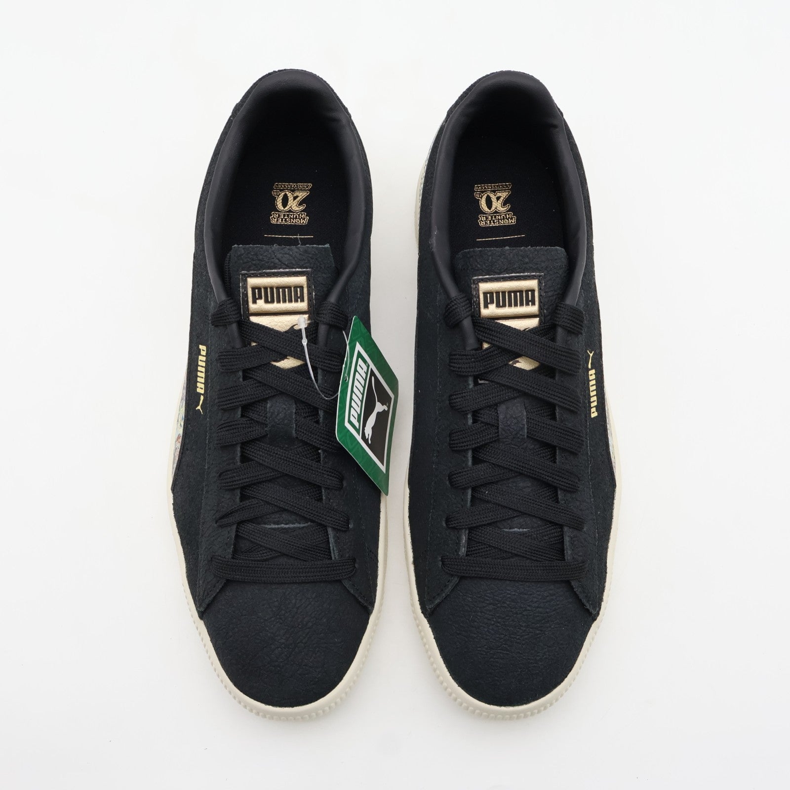 401817-01 Monster Hunter Puma Suede Vintage R Puma Black Warm White (Men's)