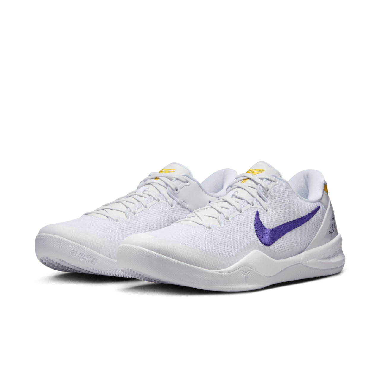 HF9550-100 Nike Kobe 8 Protro White and Court Purple (Men's)