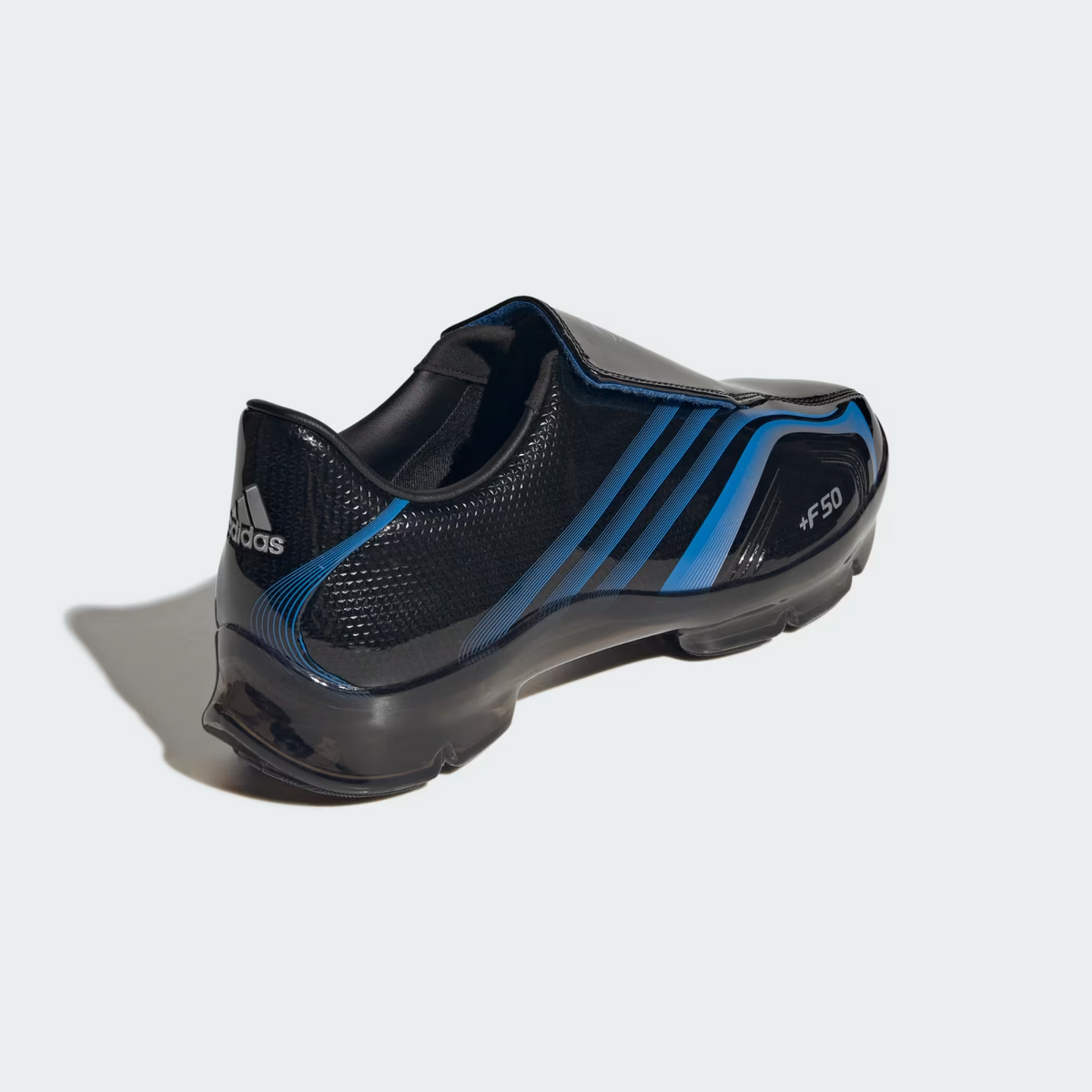KH6569 adidas F50 Adiframe "Core Black/Lucid Ray Blue" (Men's)