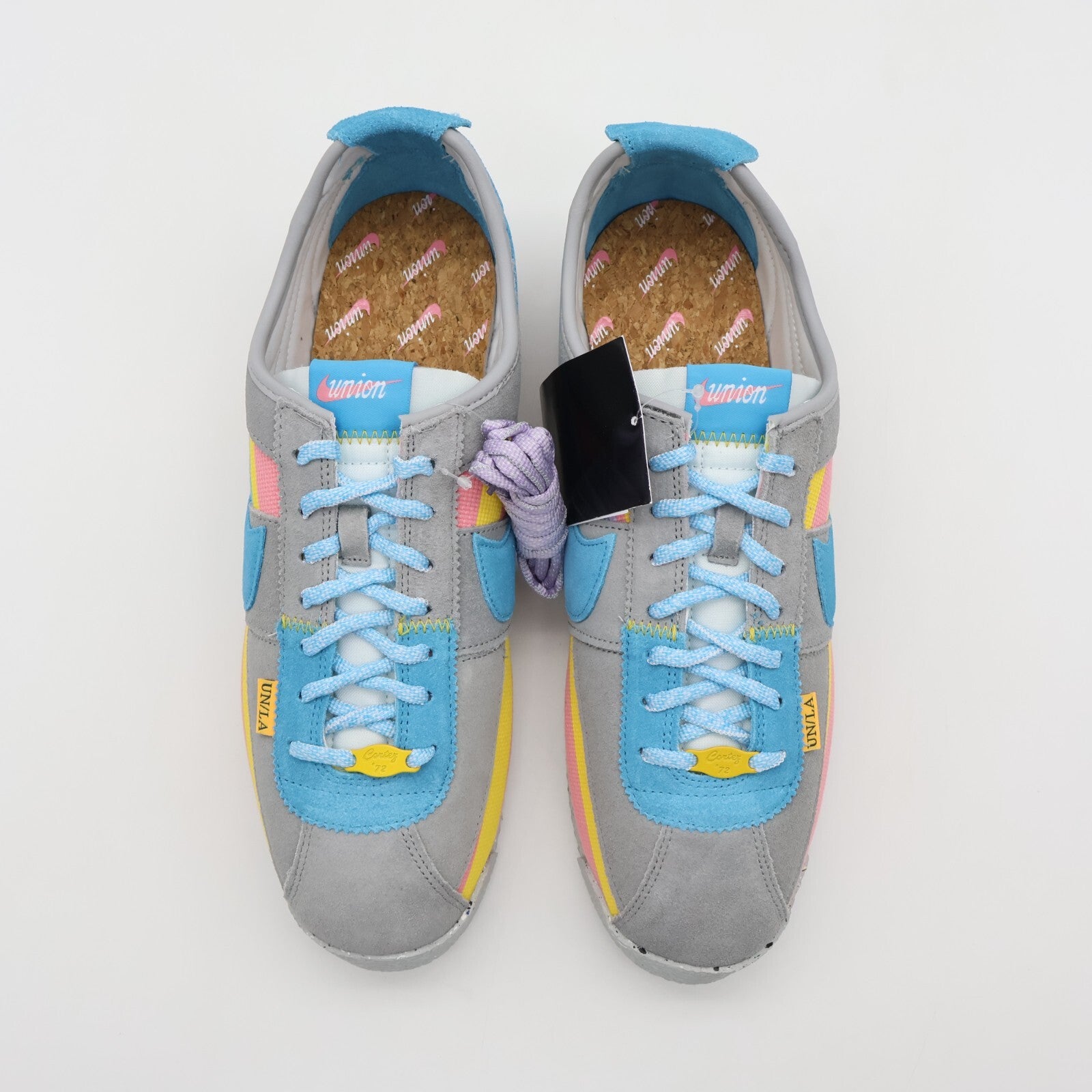 DR1413-002 Union Nike Cortez Light Smoke Grey Blue Pink Yellow (Men's)