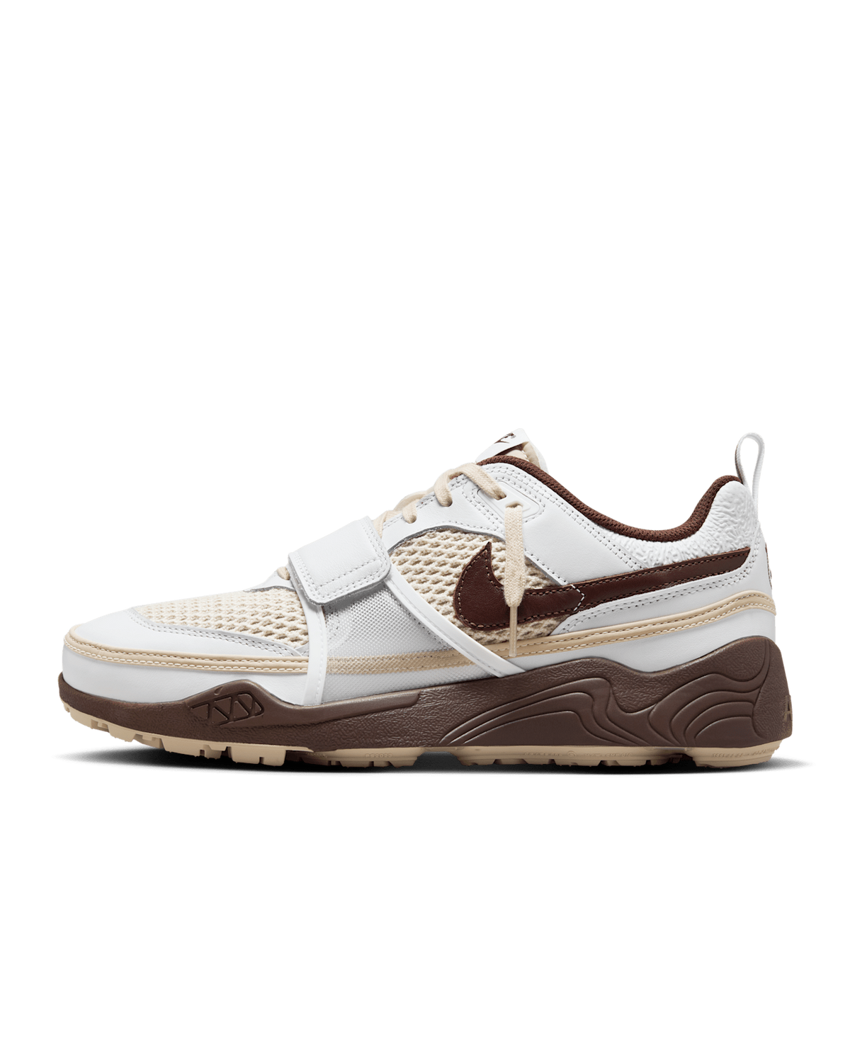 HQ3073-100 Travis Scott Nike Zoom Field Jaxx White and Light Chocolate (Men's)