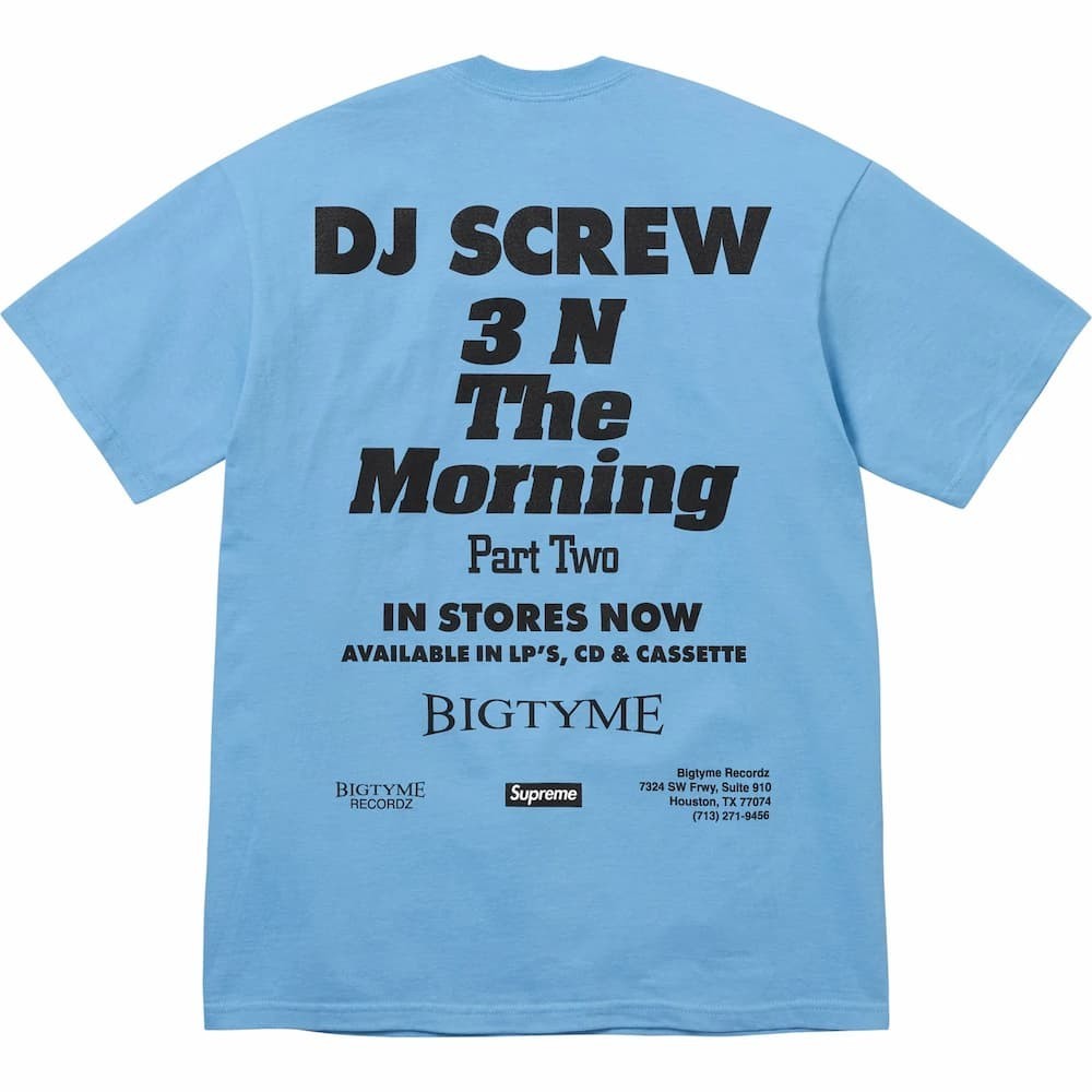 Supreme DJ Screw SUC Tee Blue