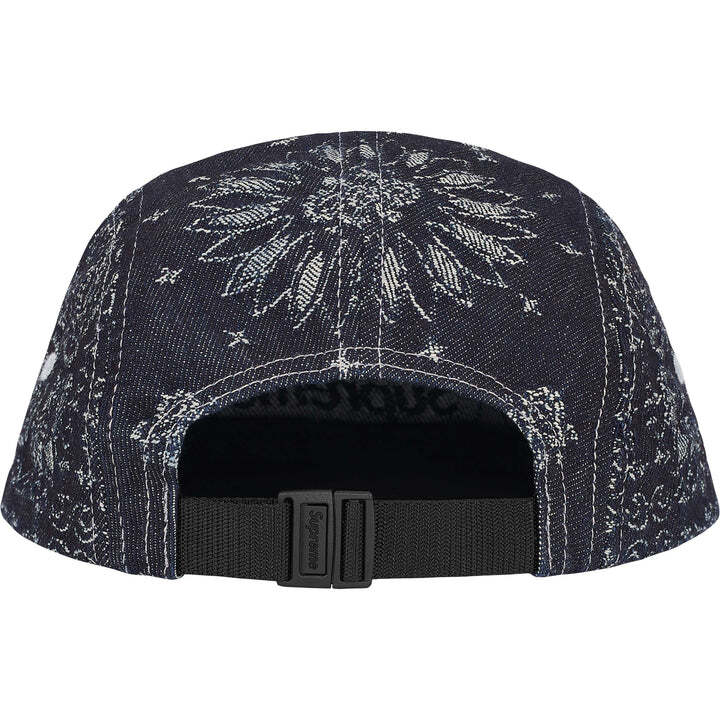 Supreme Bandana Jacquard Denim Camp Cap Indigo