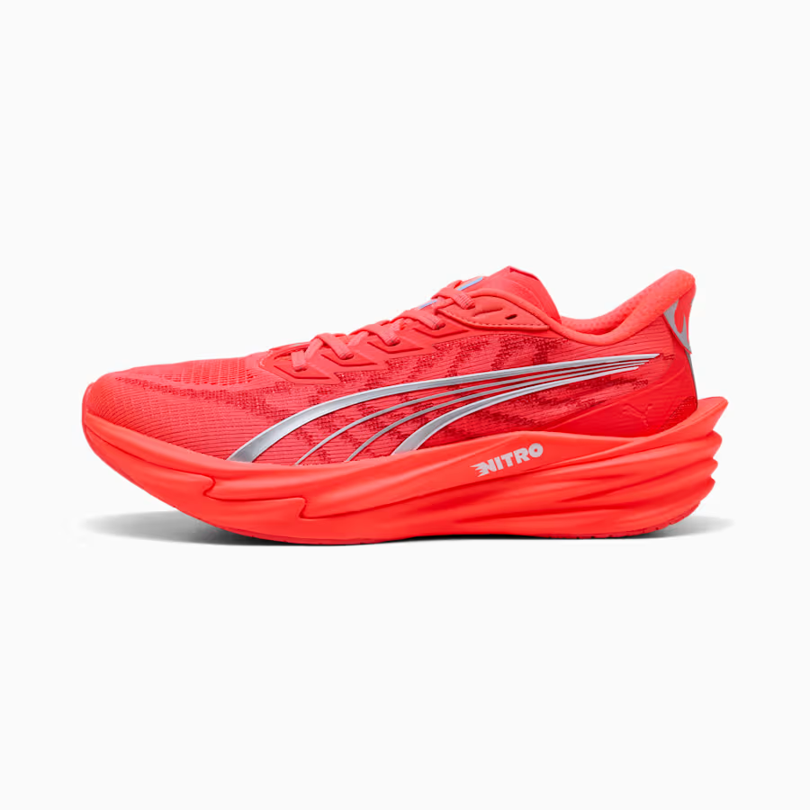 312123-19 Puma Deviate Nitro 4 "Ultra Red/PUMA Silver" (Men's)