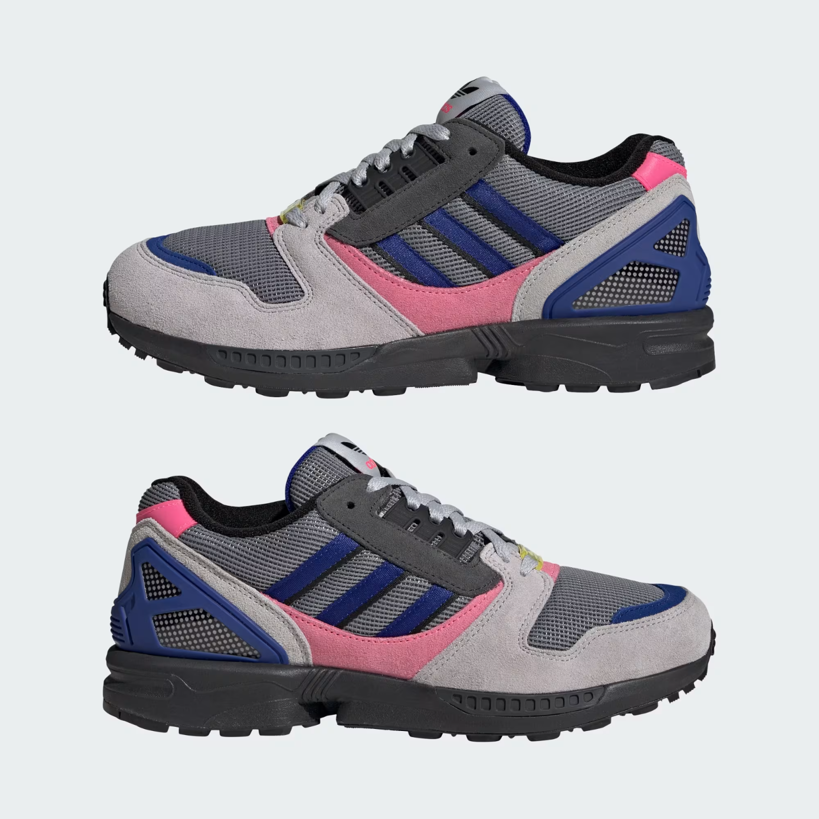 KI1377 adidas ZX 8000 Grey Three Semi Lucid Blue Lucid Pink (Men's)