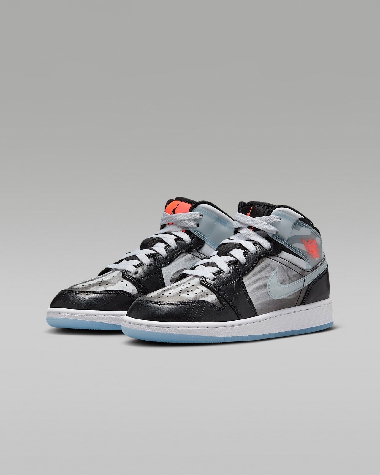 HF3210-001 Nike GS Air Jordan 1 Mid SS X-Ray