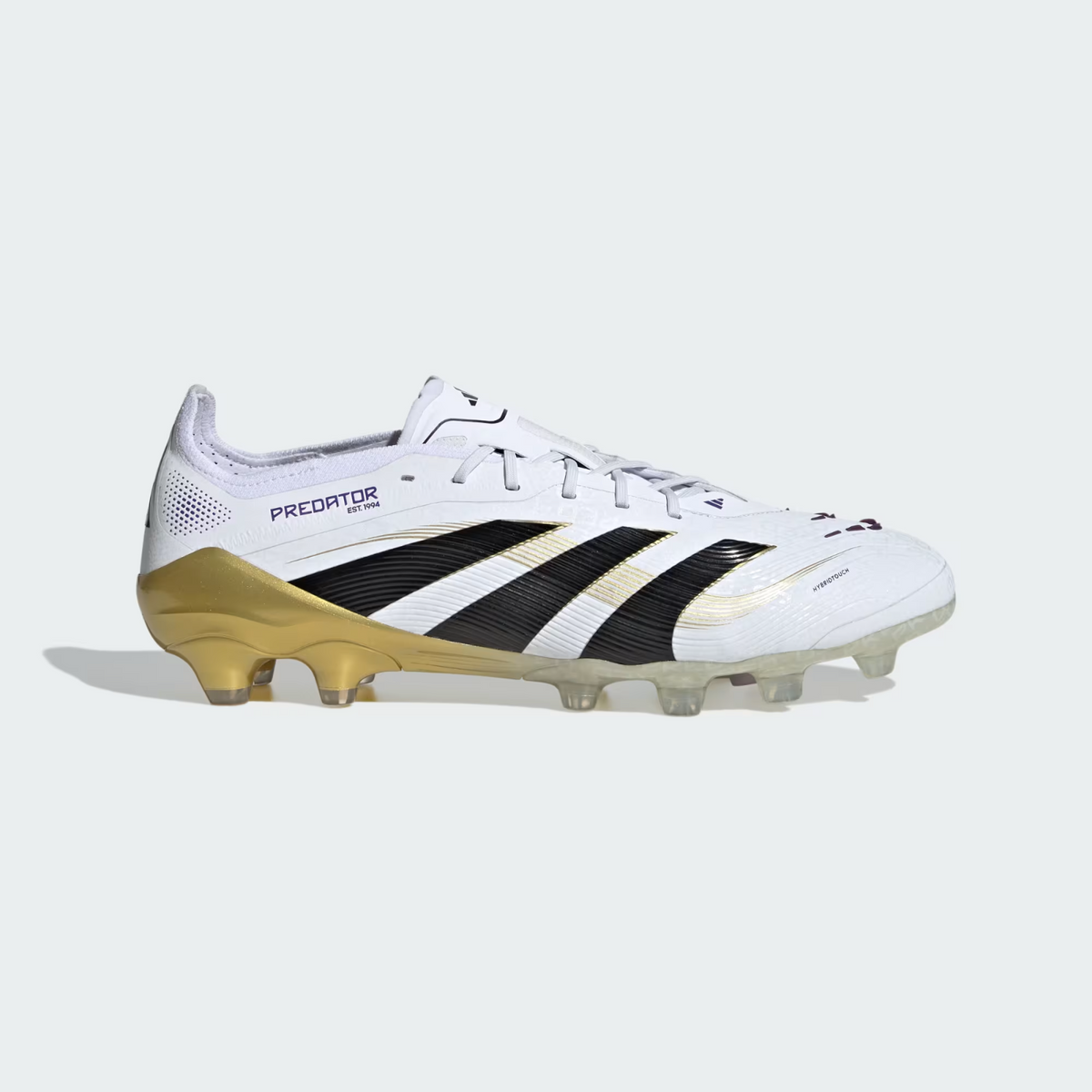 JR4489 adidas Predator Elite HG/AG Cloud White Core Black Gold Metallic (Men's)