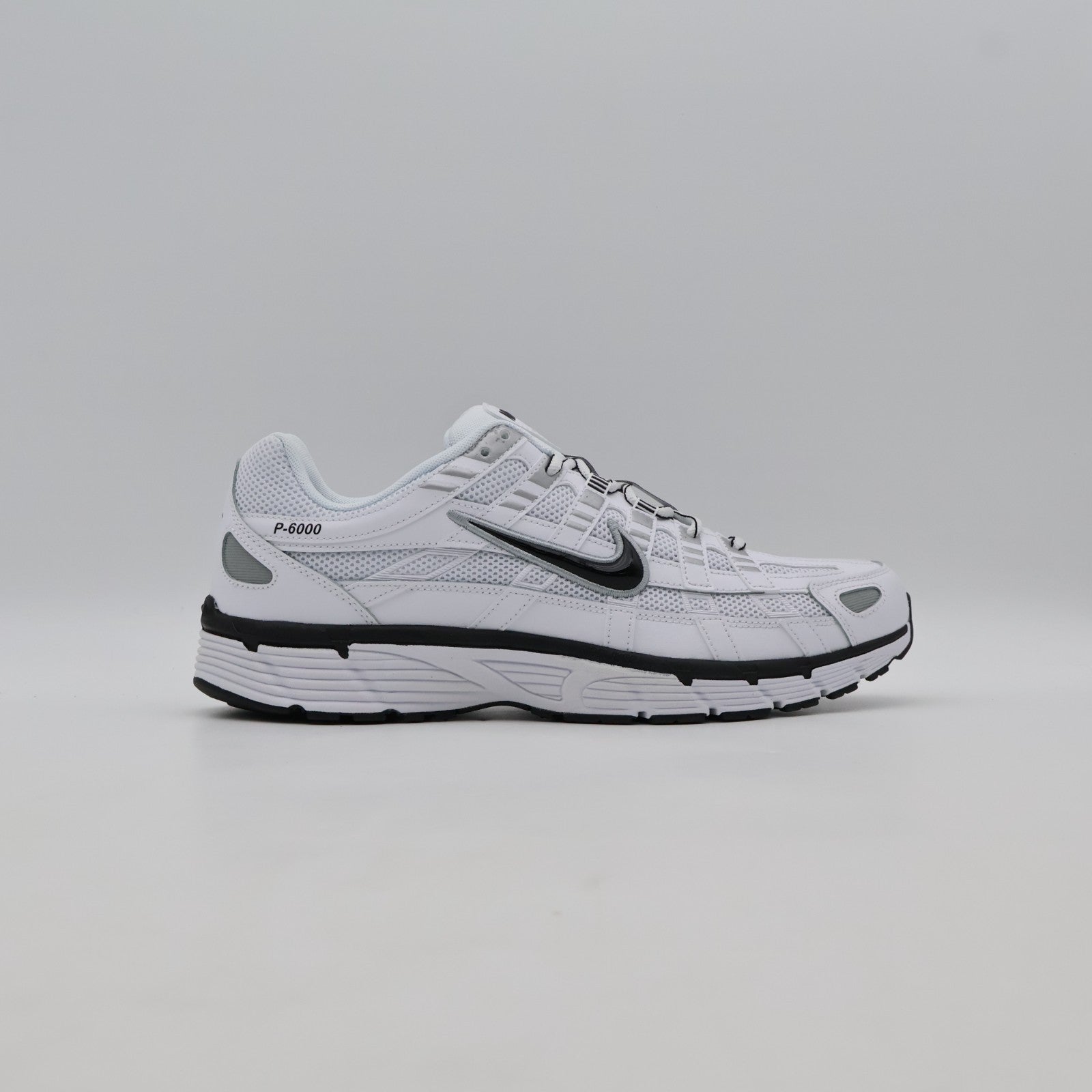 CD6404-107 Nike P-6000 White Metallic Silver Black Black (Men's)
