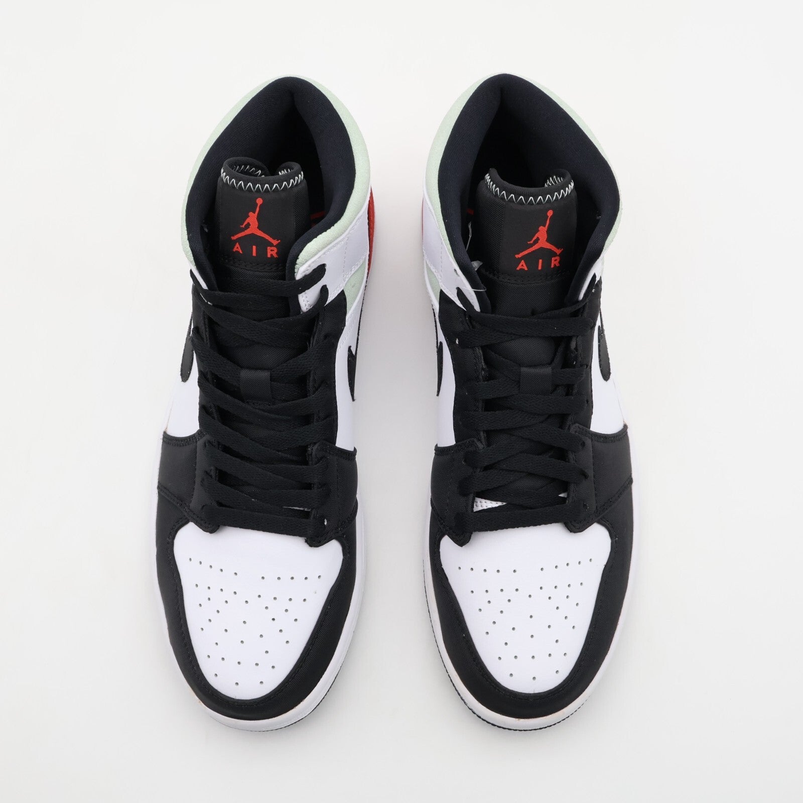 852542-100 Nike Air Jordan 1 Mid SE Black Gym Red White Light Smoke Grey (Men's)