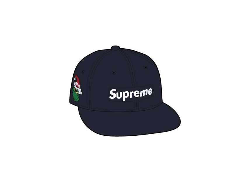 Supreme Grinch Box Logo New Era Navy