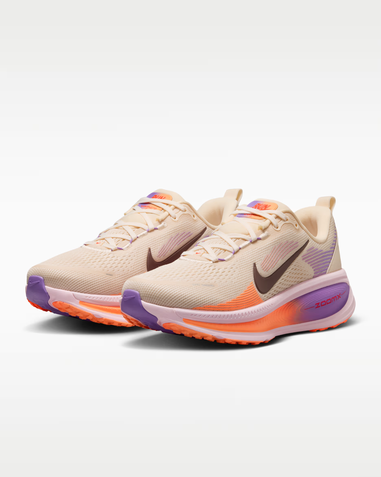 HM6804-113 Nike Vomero 18 "Chalk/Pink Foam/Bright Violet" (Women's)