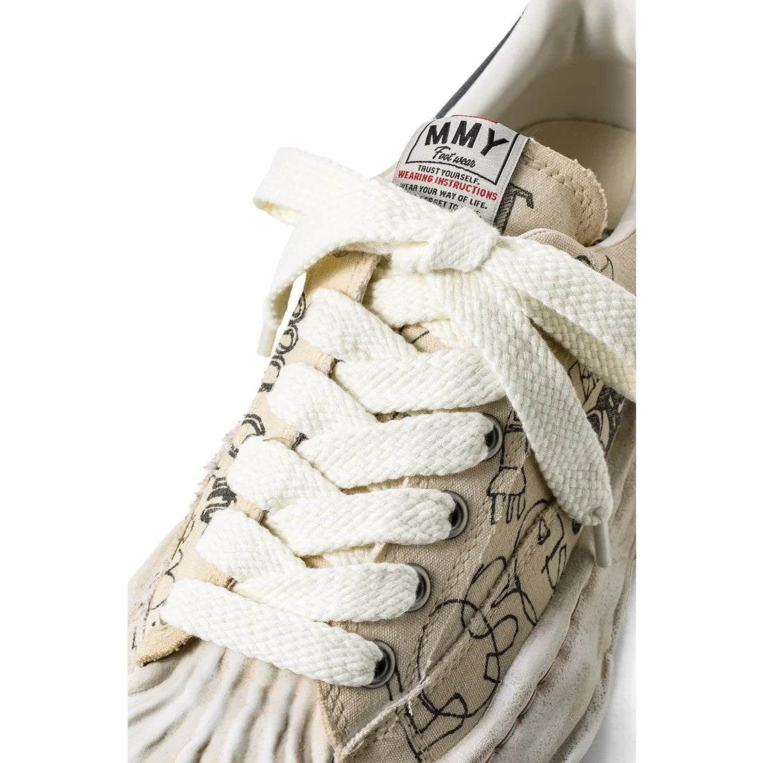 A16FW730-WHITE Maison MIHARA YASUHIRO BLAKEY original sole graffiti (Men's)