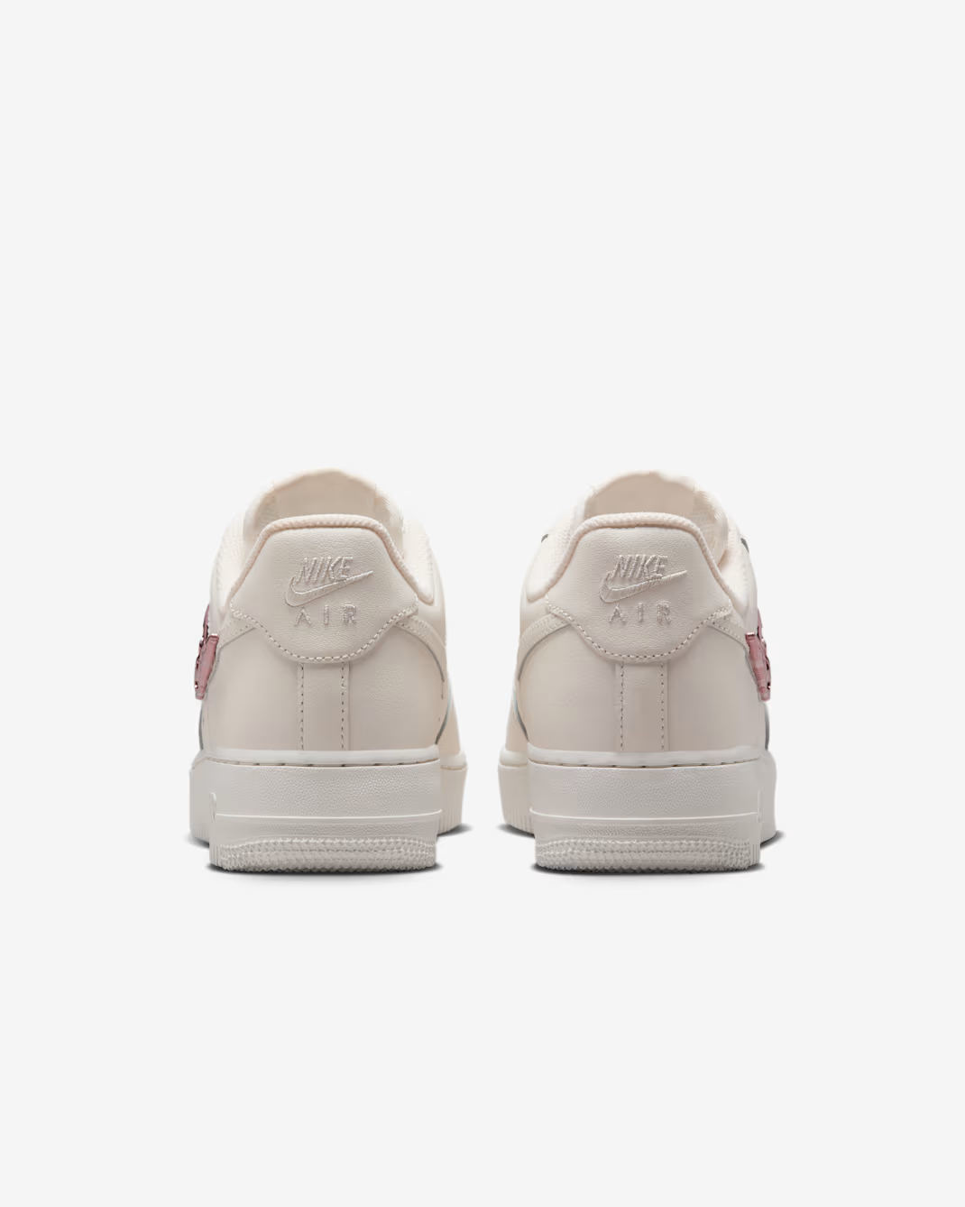IF1686-161 Nike Air Force 1 Low Metallic Pink Swooshes (Women's)