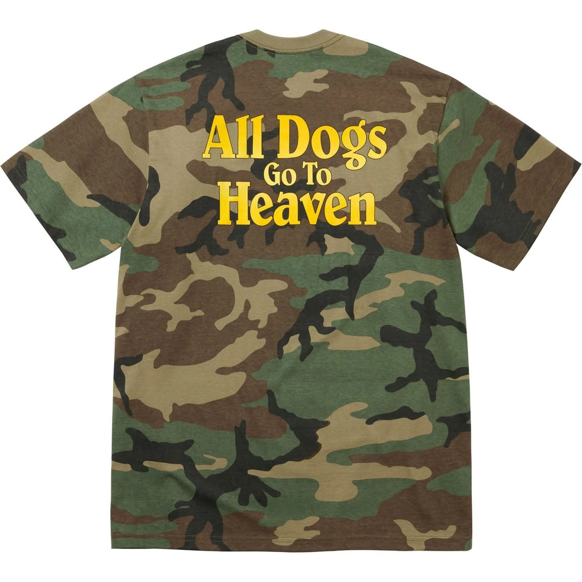 Supreme All Dogs Go To Heaven Tee Camo