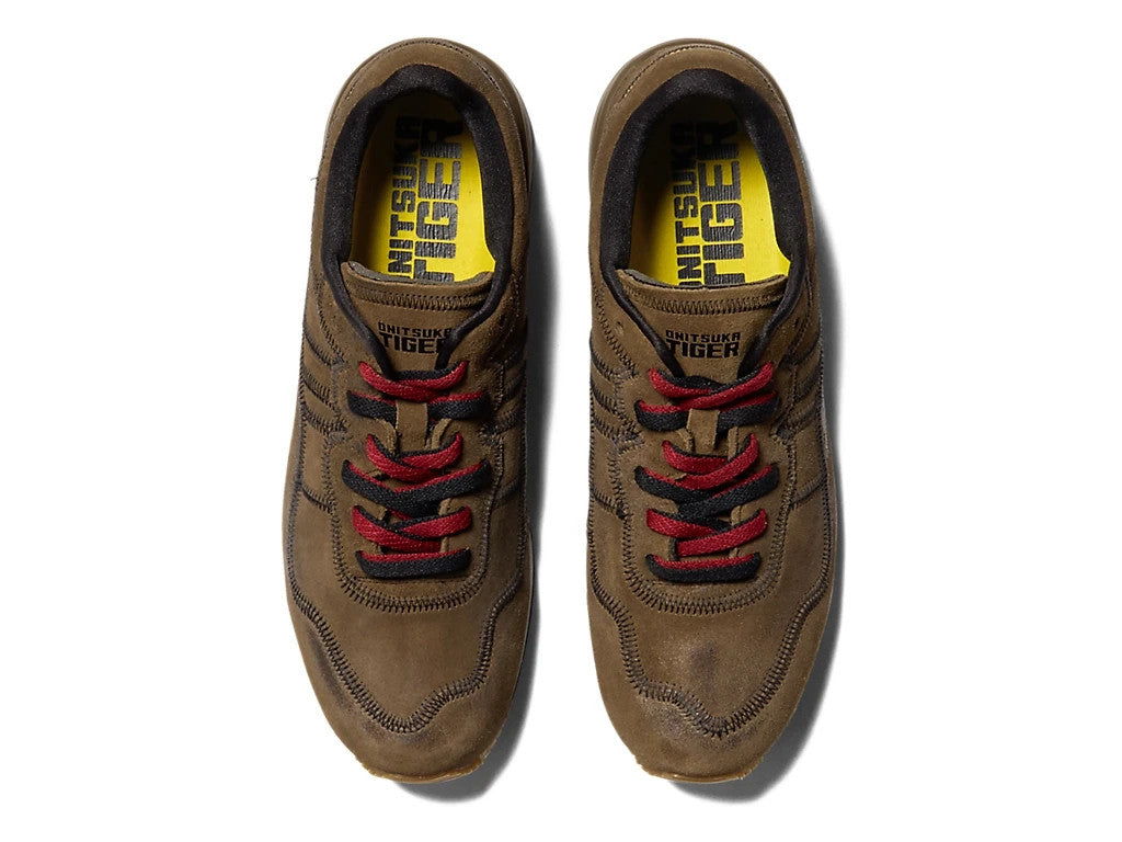 1183C447-300 Onitsuka Tiger Tiger Ally Stitch Mantle Green/Vibrant Yellow(Men's)