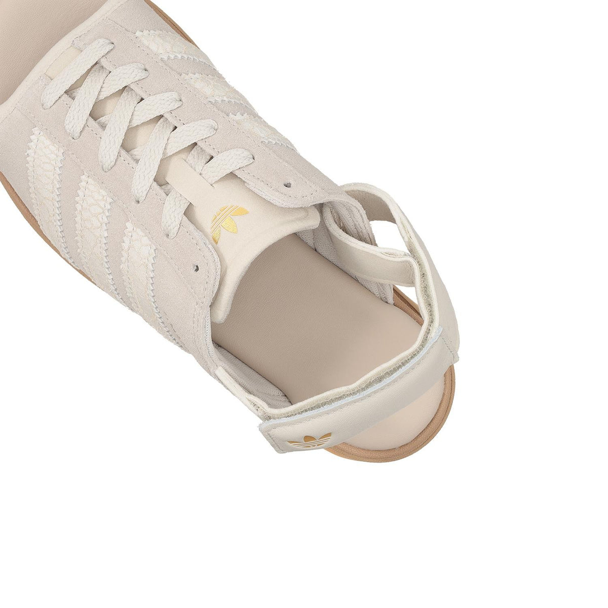 IH6632 adidas Gazelle Bold Sandals Alumina Gold Metallic (Women's)