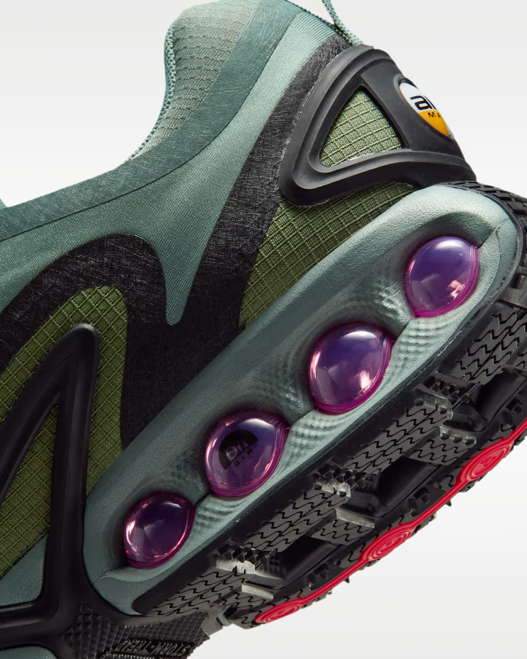 HQ8605-300 Nike Air Max DN Roam Clay Green Sky J Light Olive Black Fire (Men's)