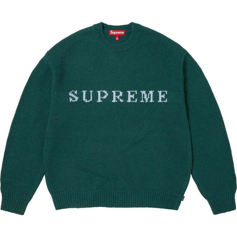 Supreme Contrast Logo Sweater Pine