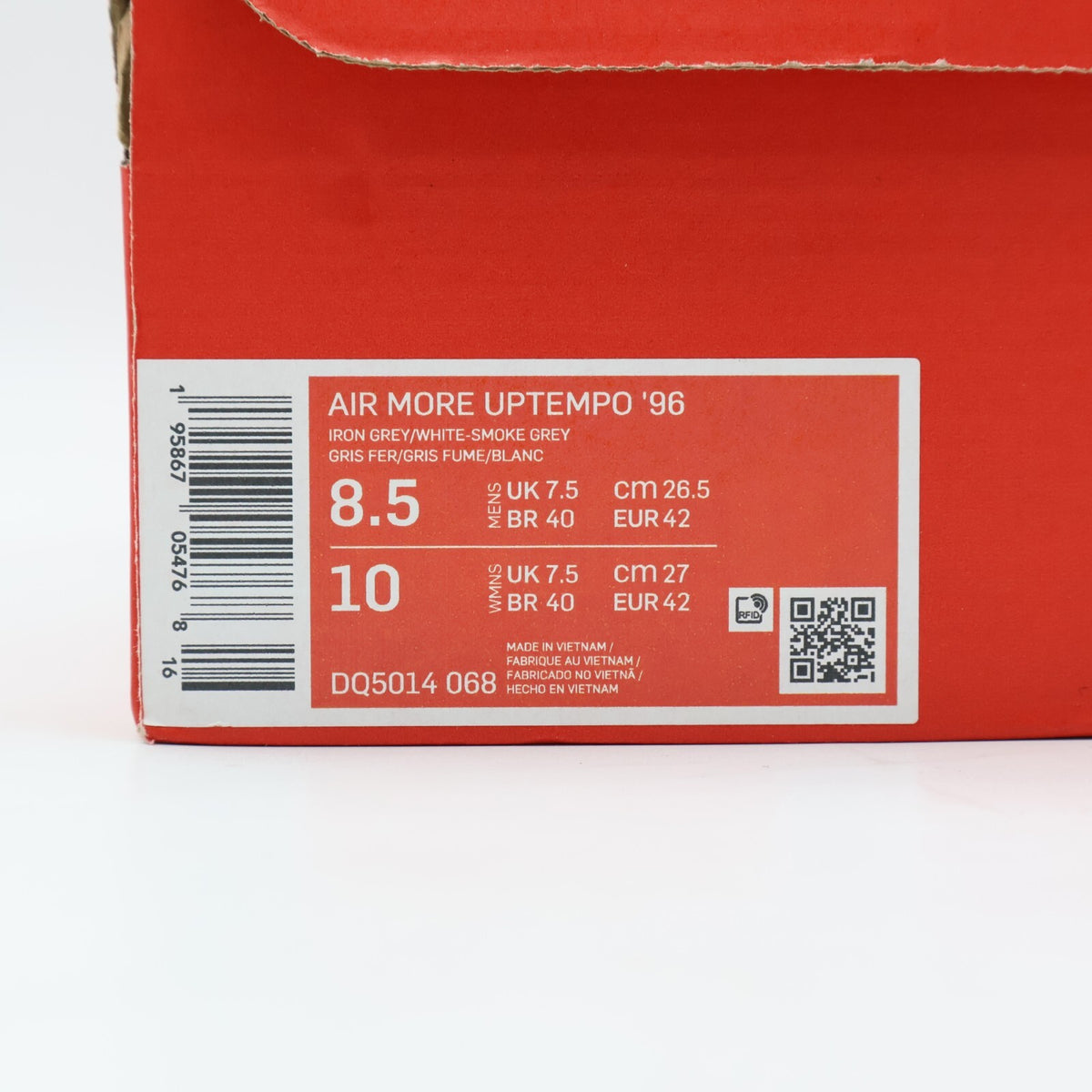 DQ5014-068 Nike Air More Uptempo Copy Paste Iron Grey White Smoke Grey (Men's)