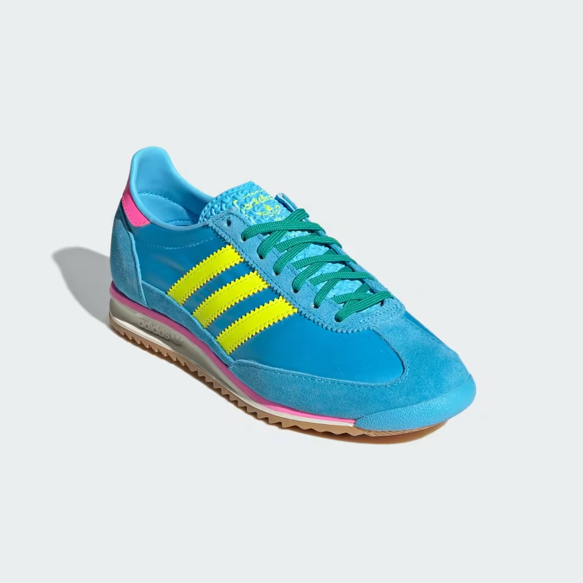 JI0196 adidas Originals SL72 OG Sky Rush Solar Yellow Lucid Pink (Women's)