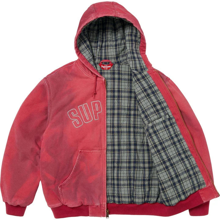 Supreme Reflective Arc Hooded Work Jacket Red