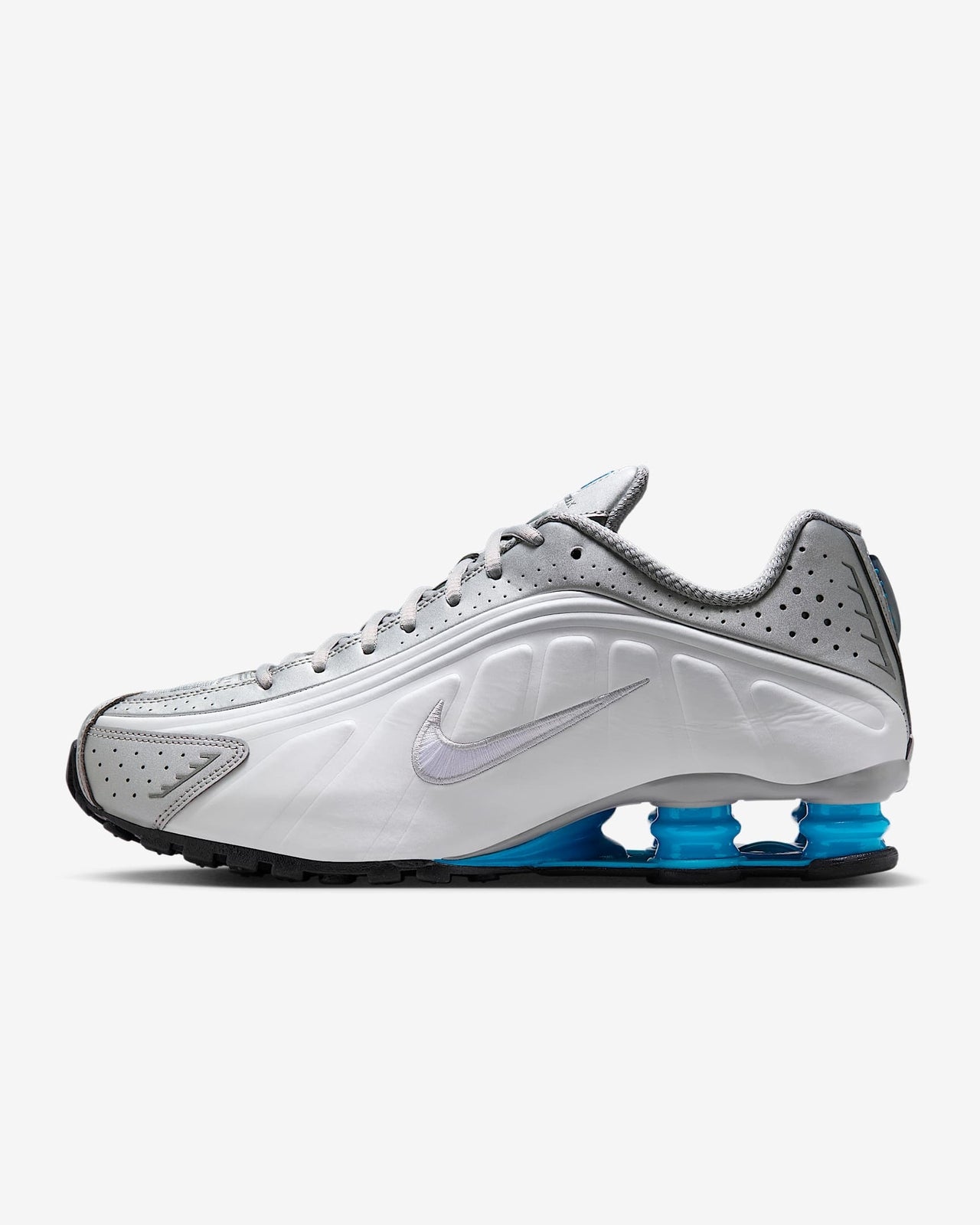 HQ1988-005 Nike Shox TL Metallic Silver White Blue Lagoon Blue Lagoon (Women's)