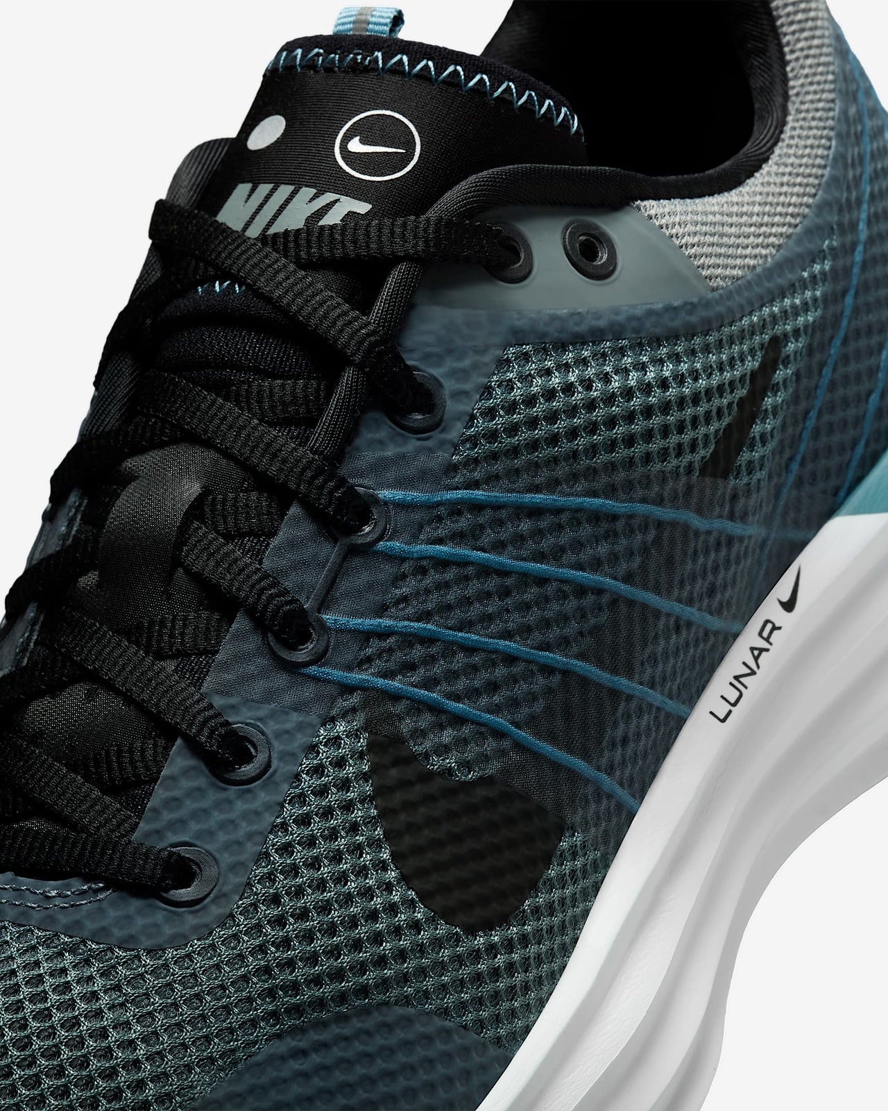 IB4357-001 Nike Lunar Roam Cool Grey Cerulean Black Black (Men's)
