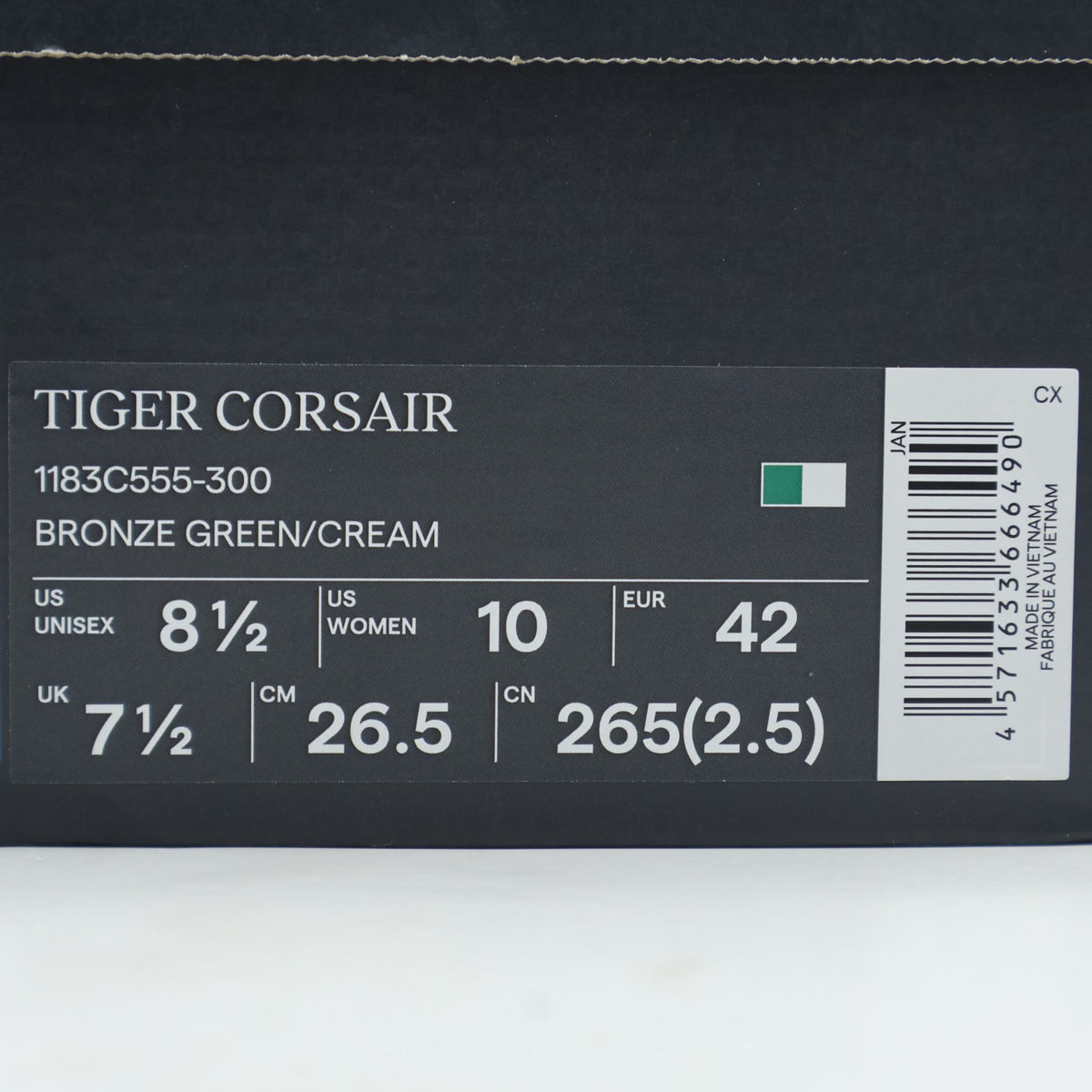 1183C555-300 Onitsuka Tiger TIGER CORSAIR CAMEL BEIGE BLACK (Men's)