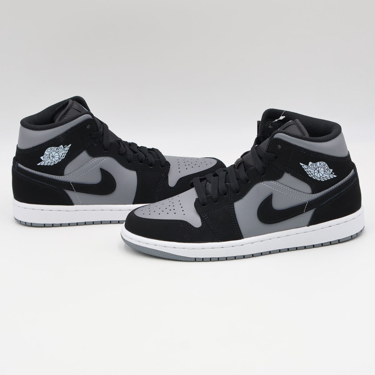 IU7672-001 Nike Air Jordan 1 Mid Black Cool Grey (Men's)