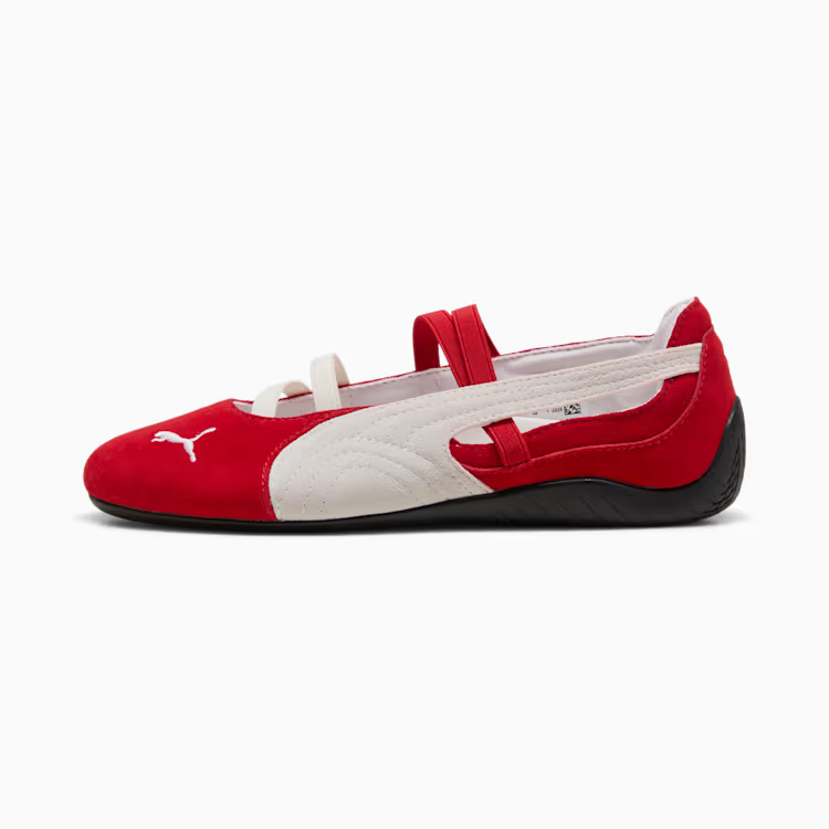 401287-07 Puma  Speedcat Ballet Suede For All Time Red Puma White (Women's)