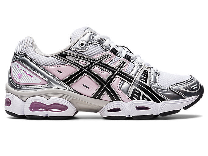 1202A278-103 Asics Women's Gel-Nimbus 9 White Black (Women's)