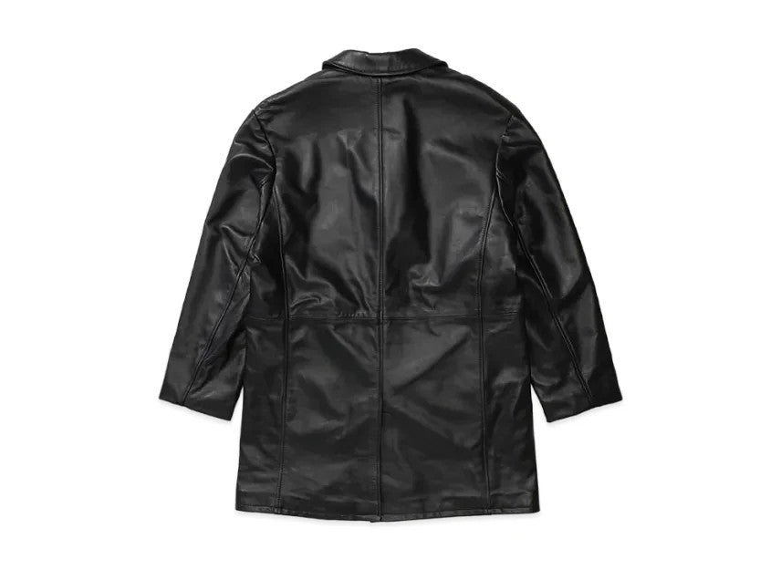 Supreme x Schott Leather Overcoat "Black"