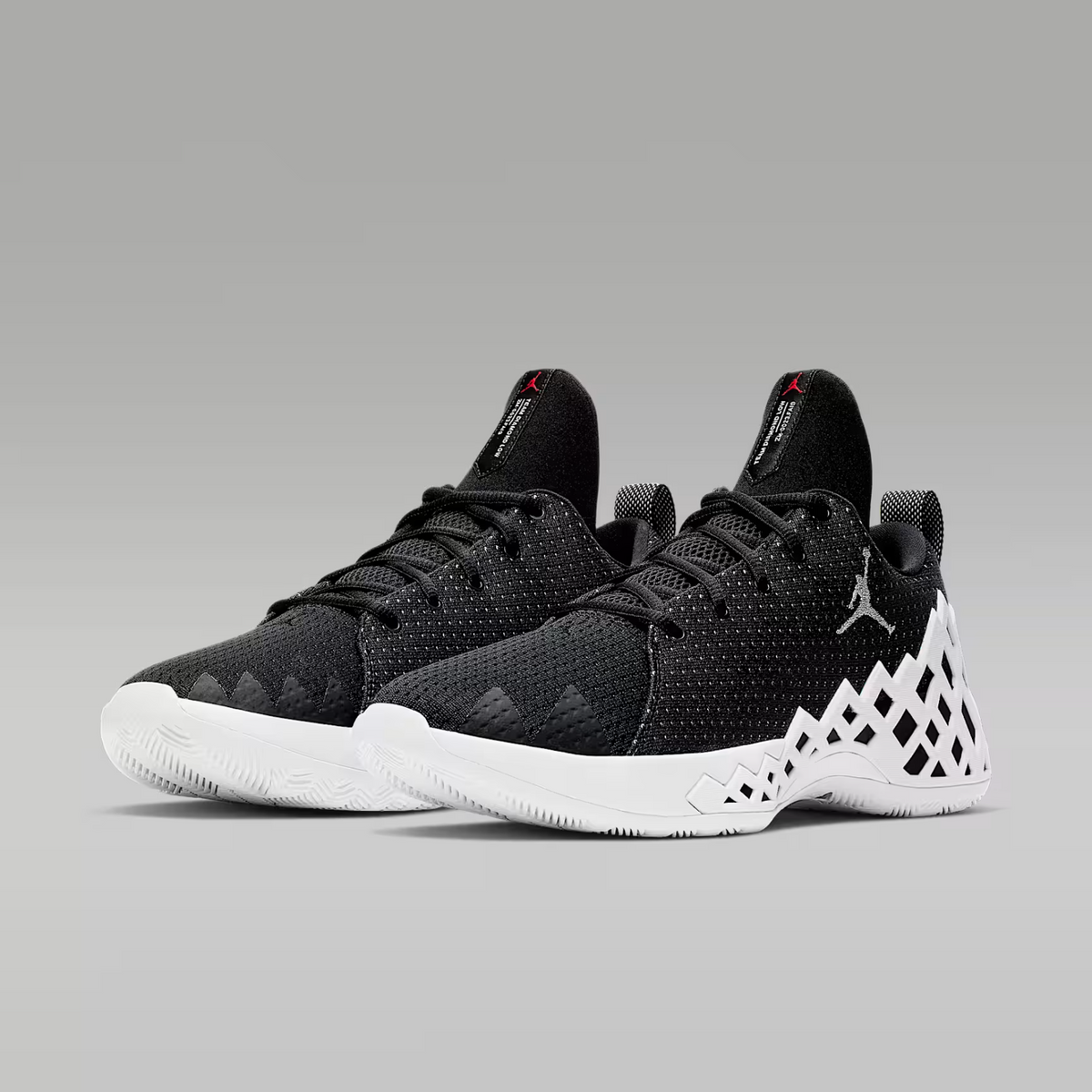 CI1207-001 Nike Jordan Jumpman Diamond Low Black White Metallic Silver (Men's)