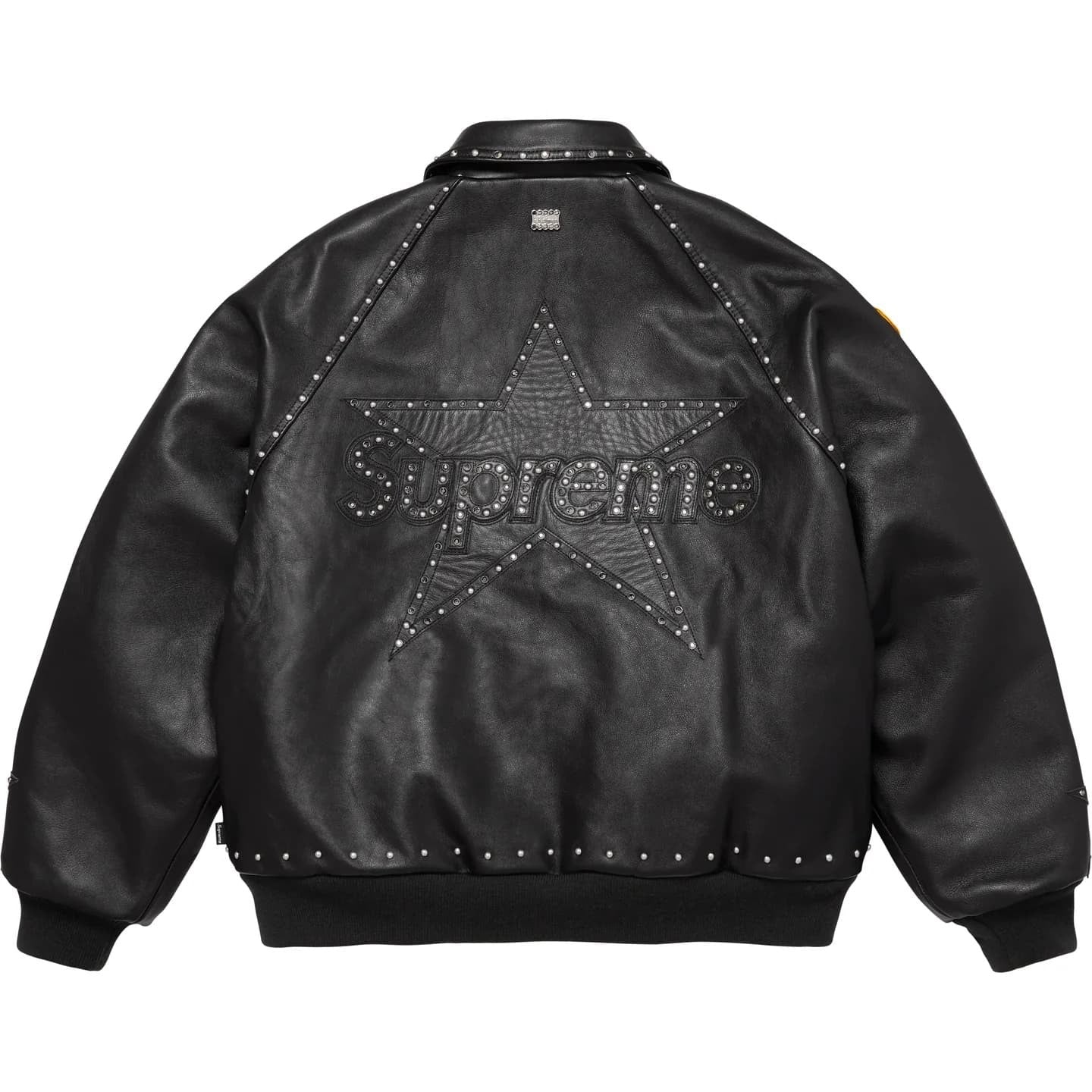 Supreme B.B. Simon Vanson Leathers Jacket Black