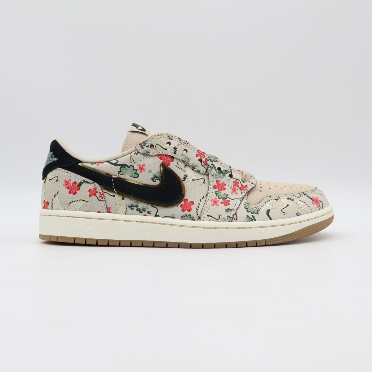 HV8293-100 Rui Hachimura Nike Air Jordan 1 Retro Low OG Cranes Oatmeal (Men's)