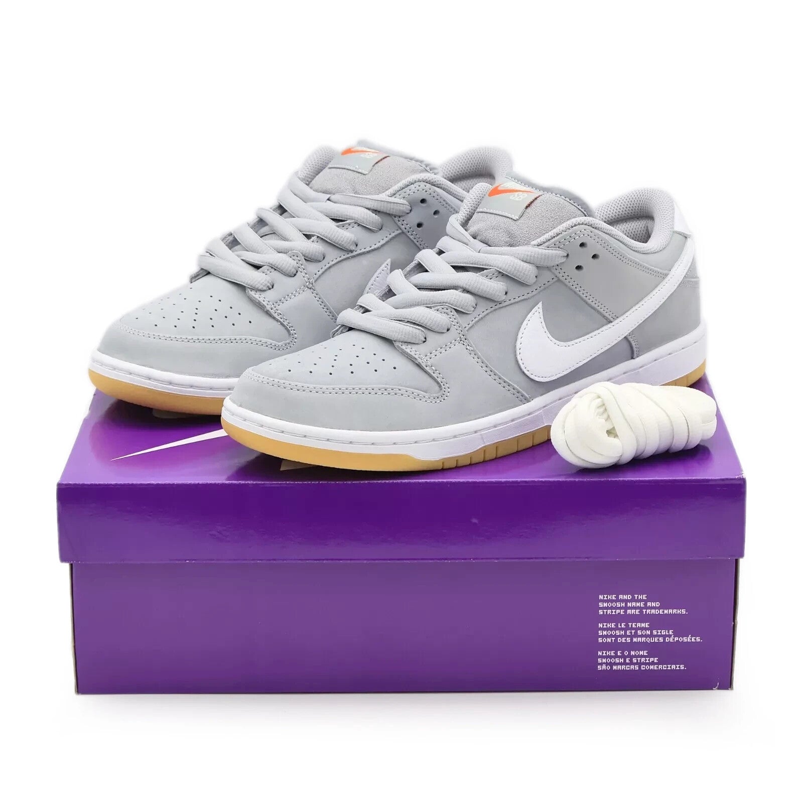 DV5464-001 Nike SB Dunk Low Orange Label Grey Gum Cool Wolf Gray Light (Men's)