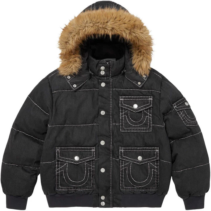Supreme True Religion Puffer Jacket Black