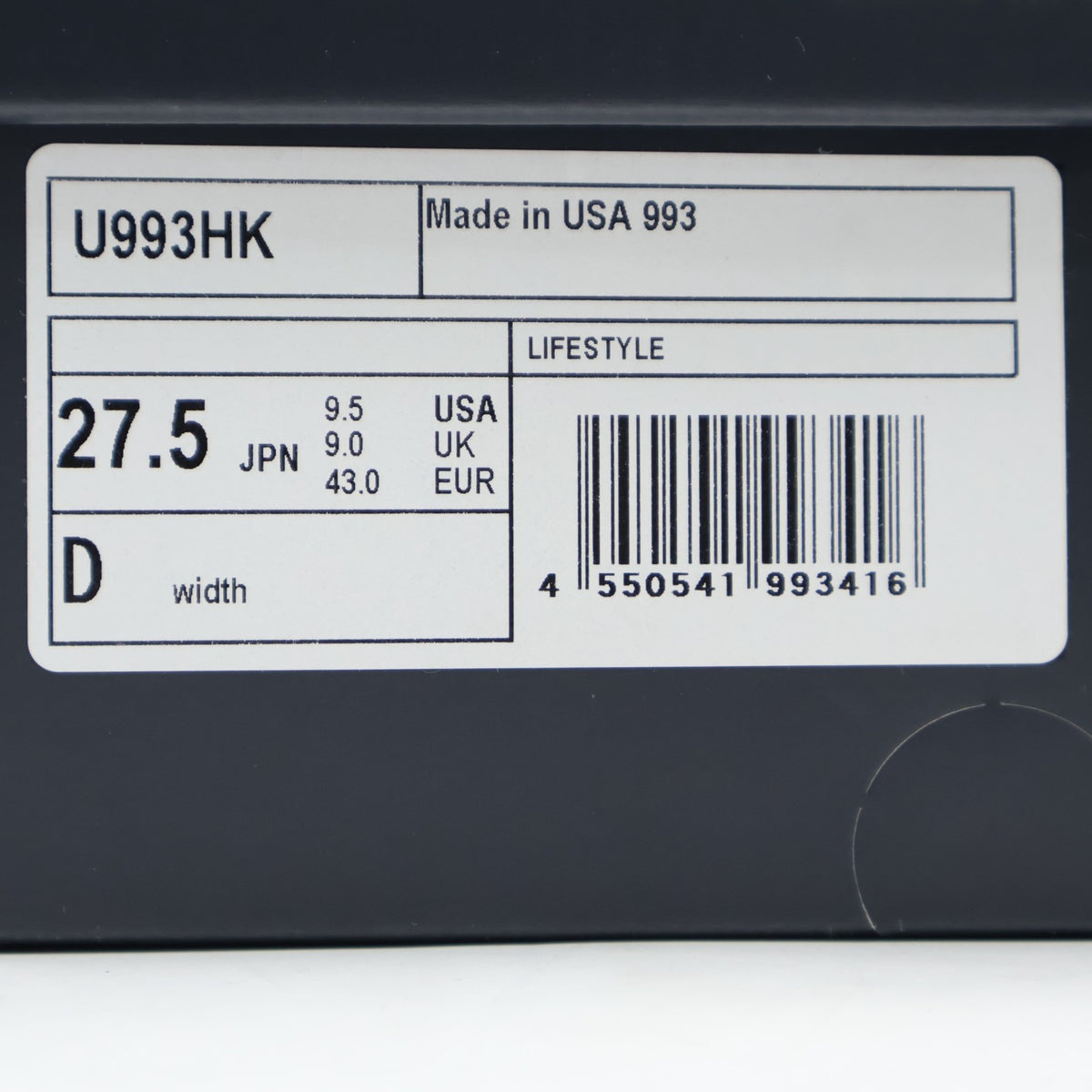 U993HK KITH Ã New Balance 993 Made in USA "Asteroid"(Men's)