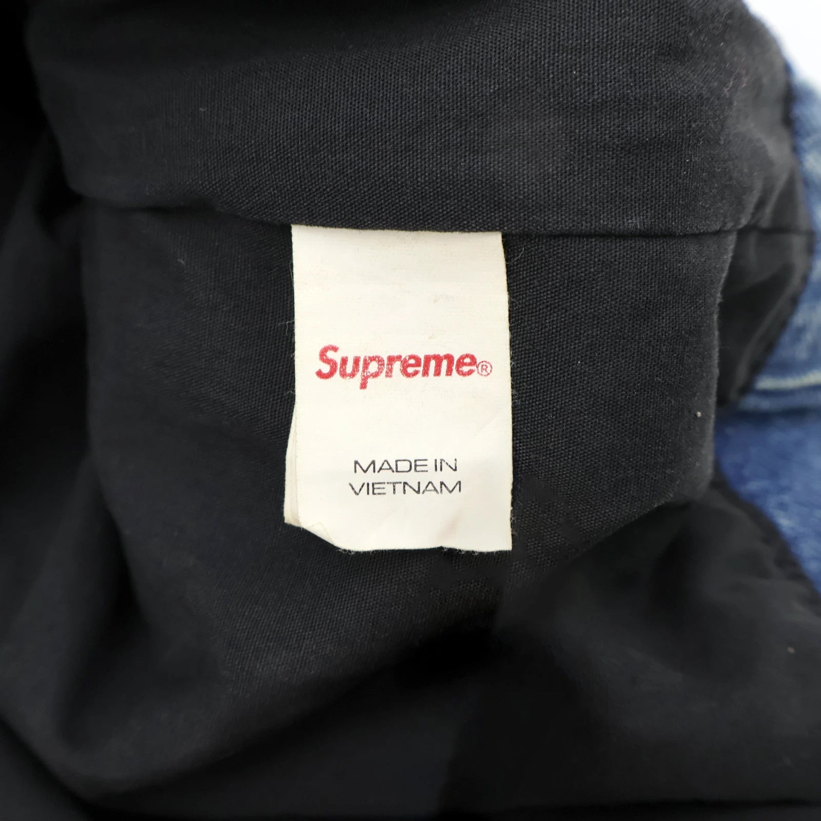 Supreme b.b. Simon Denim Tote Bag Washed Indigo